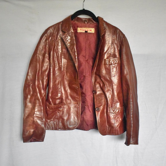 SOLD Foxmoor | Chocolately Vintage Genuine Leather Jacket - Picture 2 of 7